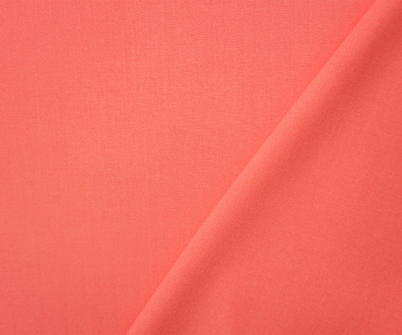 Deep Salmon Poly Rayon Spandex Stretch Solid Woven Suiting Fabric By the Yard
